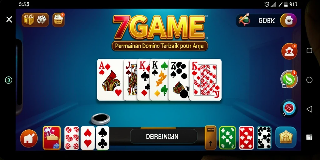 Screenshot gameplay 7GAME menunjukkan aksi seru bermain Domino.