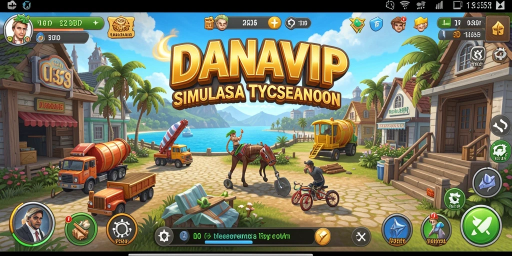 Tampilan gameplay DANAVIP yang penuh tantangan dan strategi.