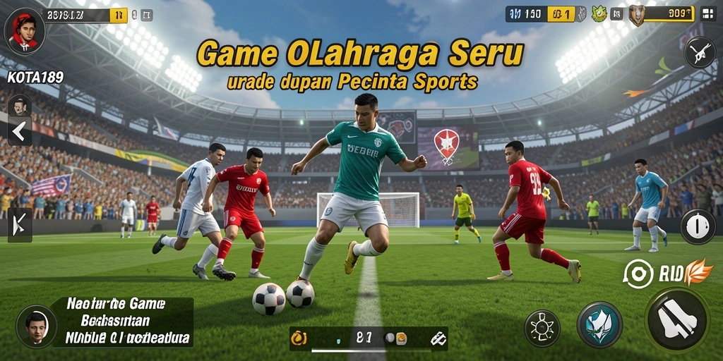 Screenshot gameplay KOTA189 yang menunjukkan aksi olahraga mendebarkan.