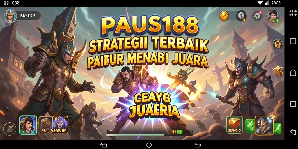 Tampilan gameplay PAUS188 yang mendebarkan dan strategis.