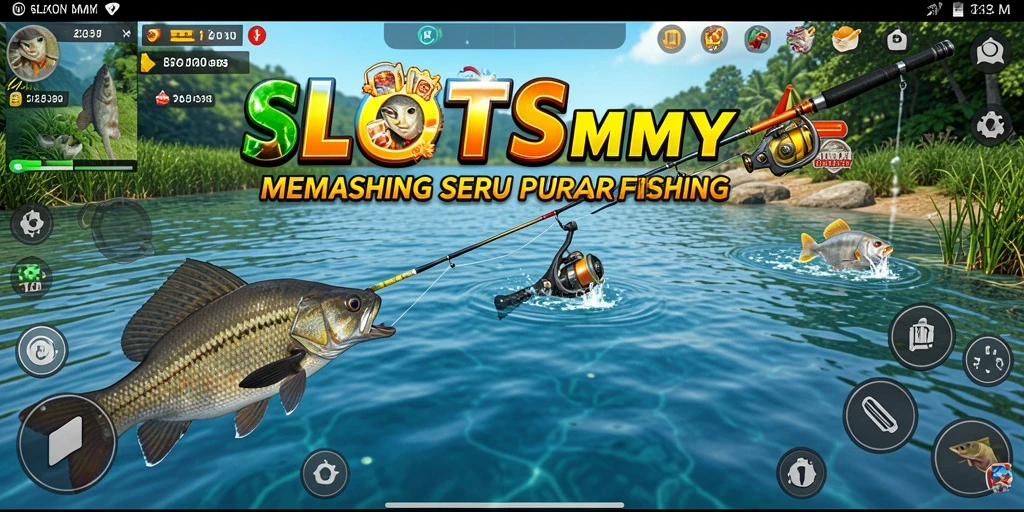 Tampilan gameplay Fishing yang seru di SLOTSMY.